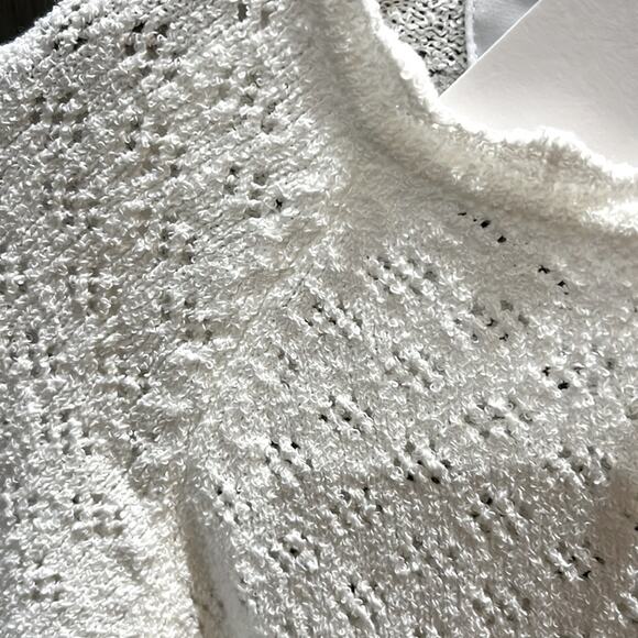 NWT $128 REVOLVE RUMORED Vermont white knit mini dress L winter wedding - Picture 11 of 16